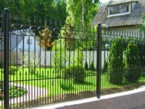 Кованые заборы на ленточном фундаменте 80 метров фото в Одинцово